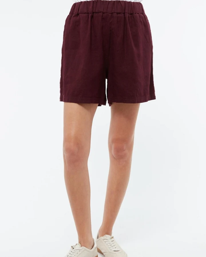 Givn Damen vegan Shorts Clementine Burgundy
