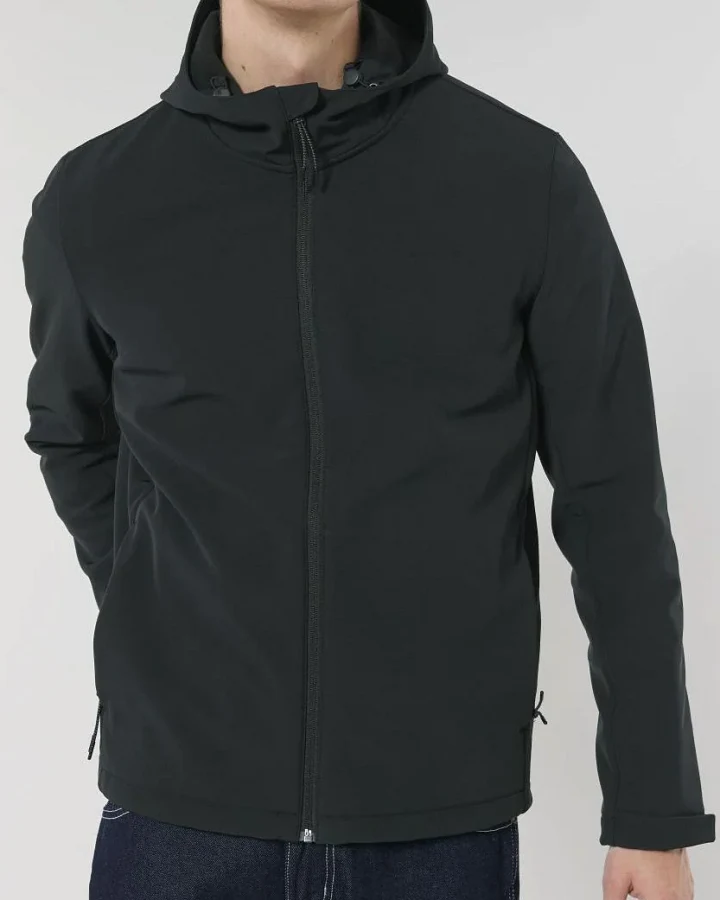 UNIPOLAR Herren vegan Jacke Softshell Entdecker Schwarz