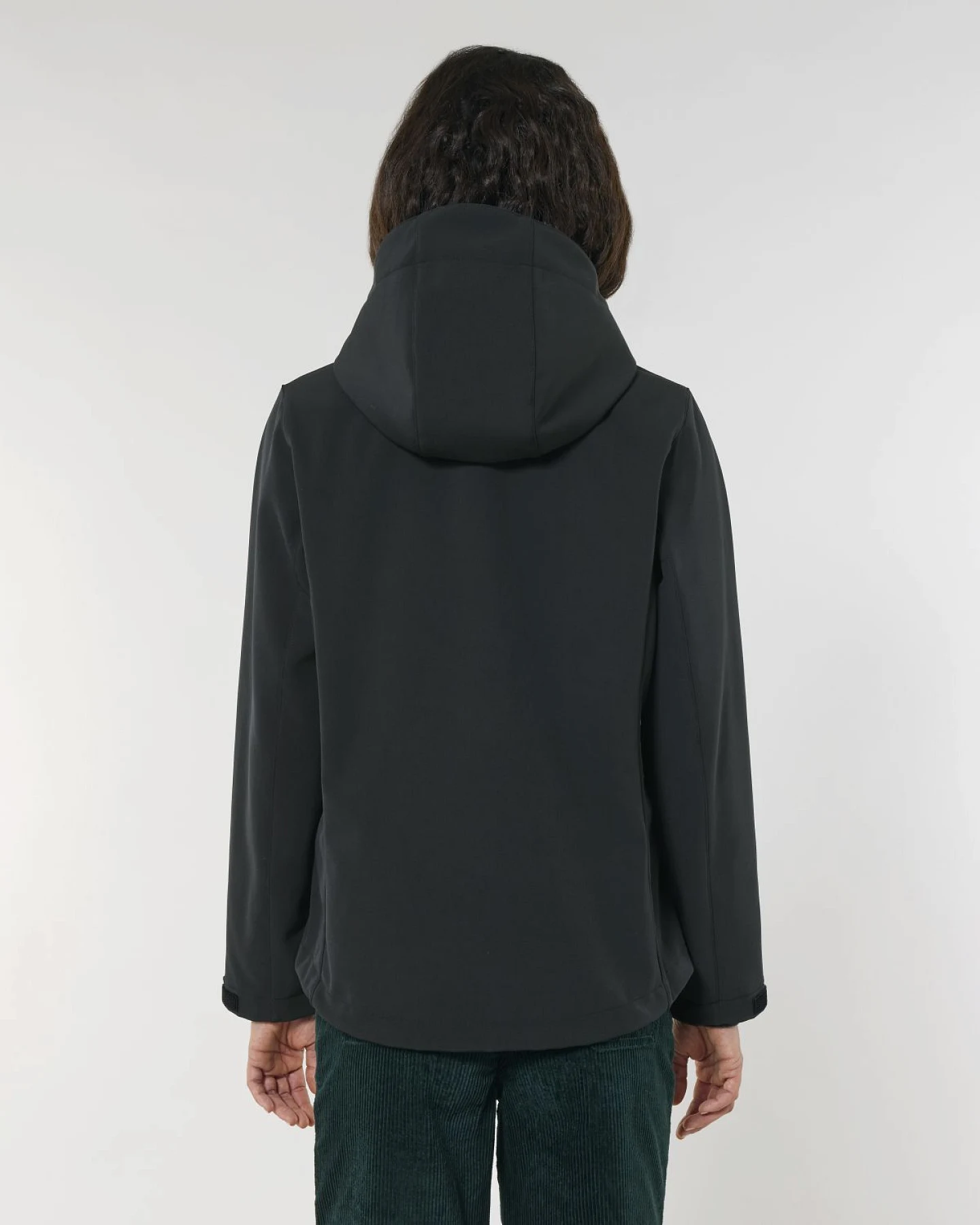UNIPOLAR Damen vegan Jacke Softshell Discovering Schwarz – Ansicht 2