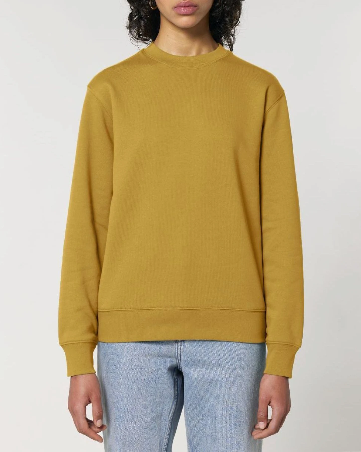 UNIPOLAR Herren vegan Pullover Basic Chess Ocker – Ansicht 2