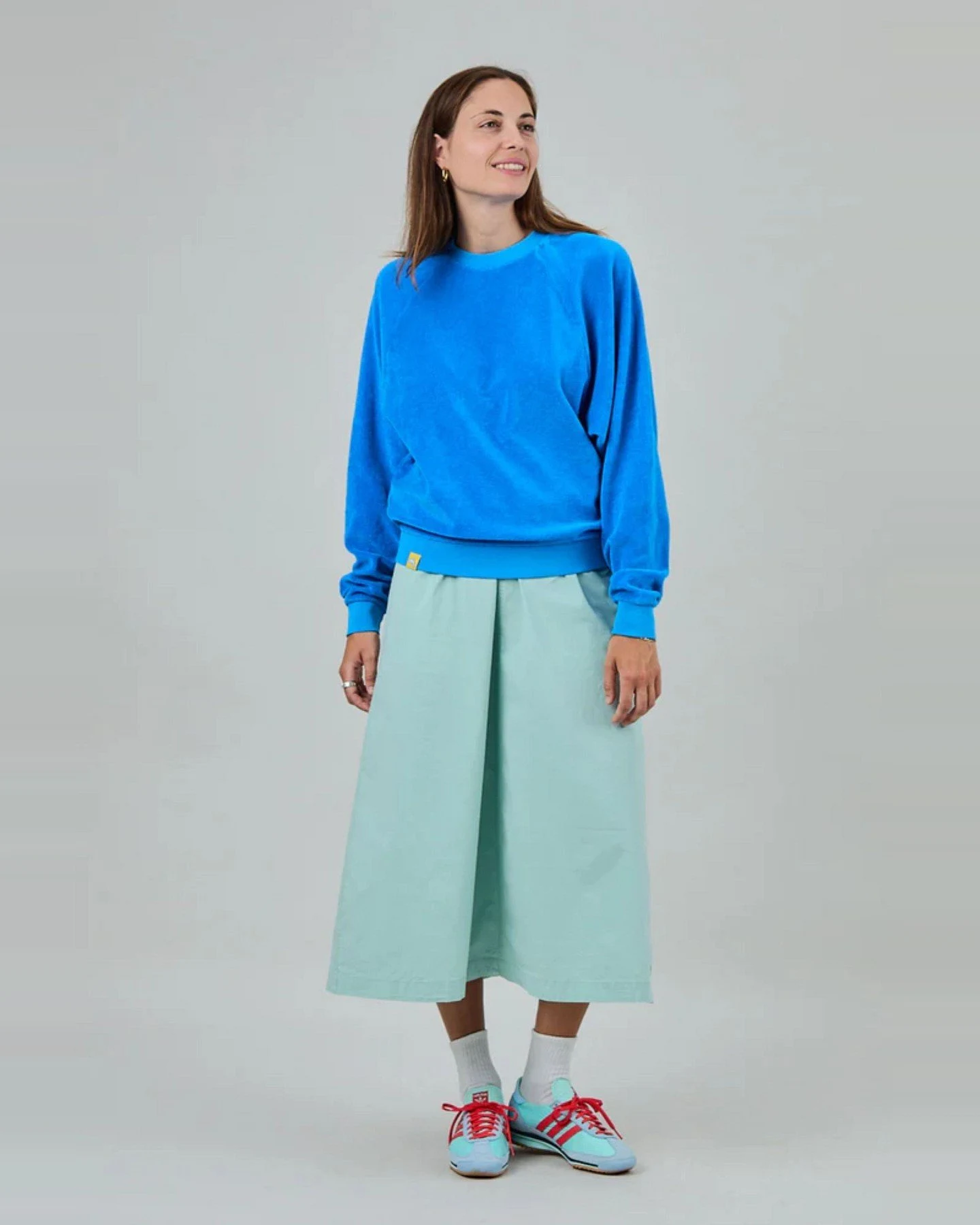 Sweatshirt Terry Ranglan Blau – Ansicht 4