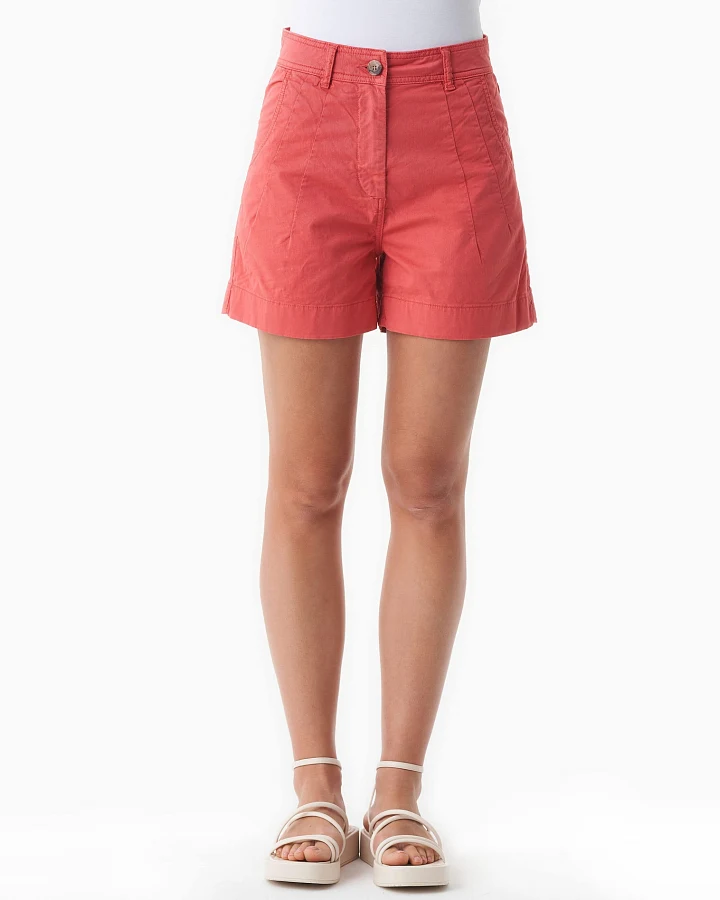 ORGANICATION Damen vegan Shorts Regular-Fit Rot