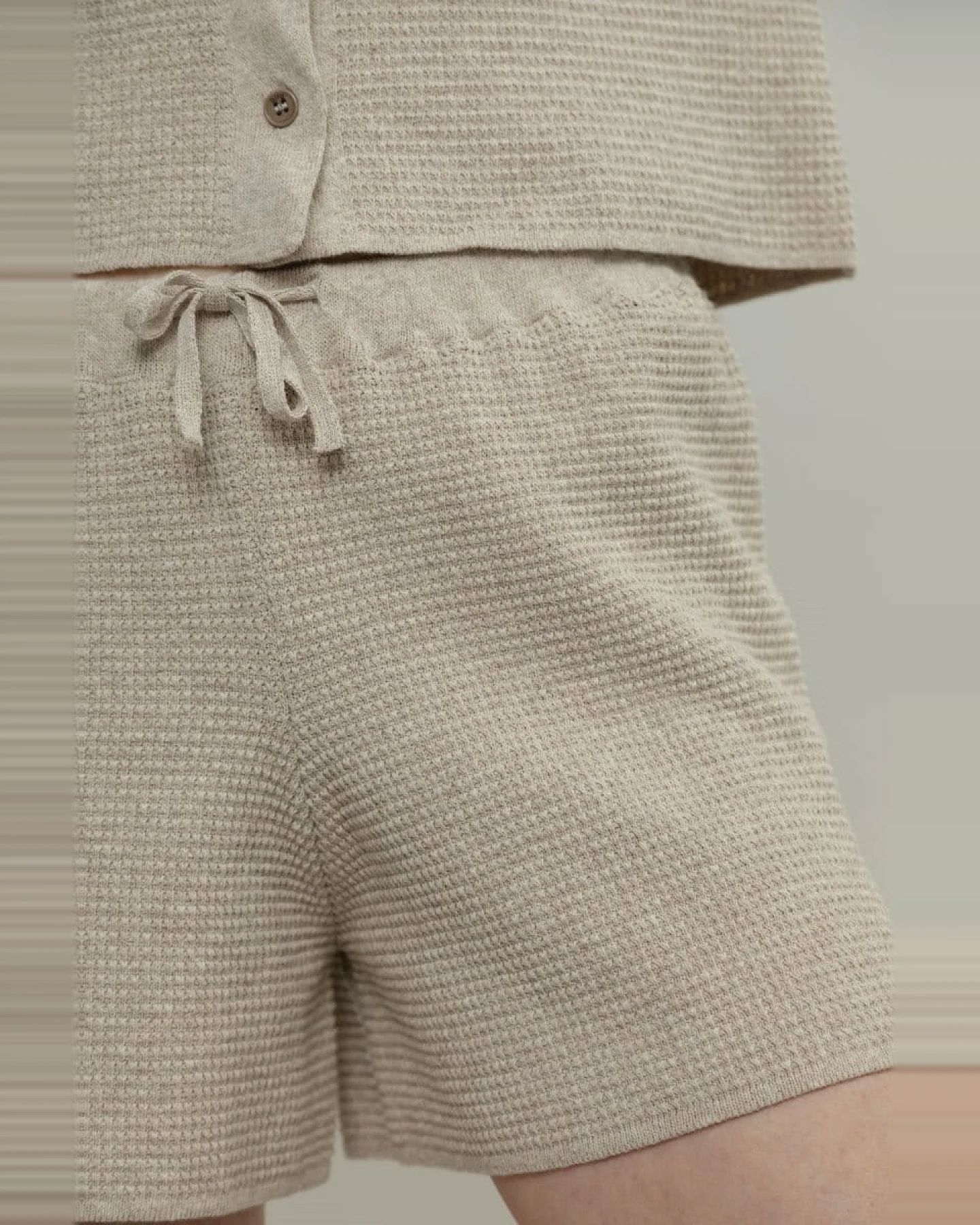 Rifo-Lab Damen vegan Shorts Ipazia Beige – Ansicht 2