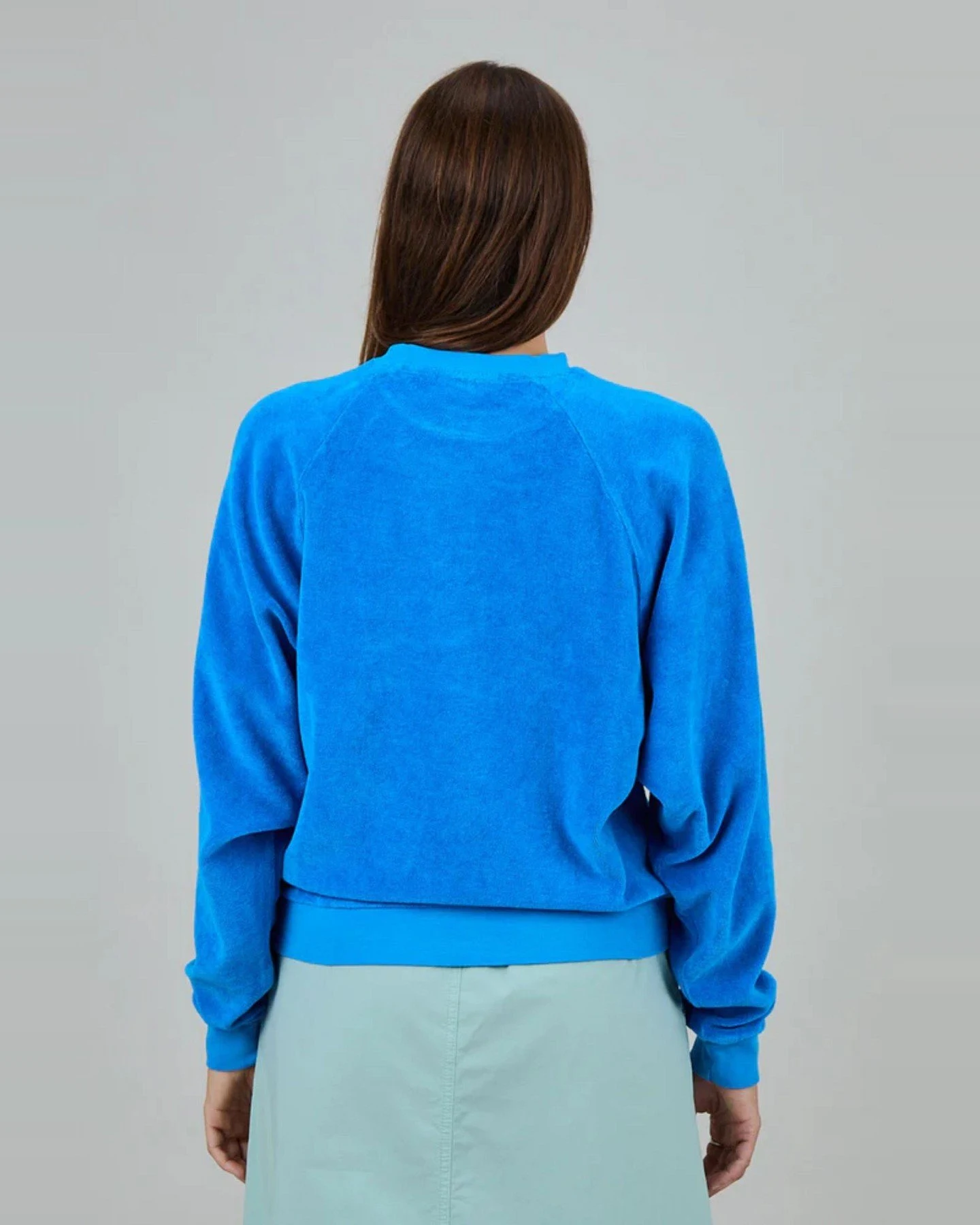 Sweatshirt Terry Ranglan Blau – Ansicht 3