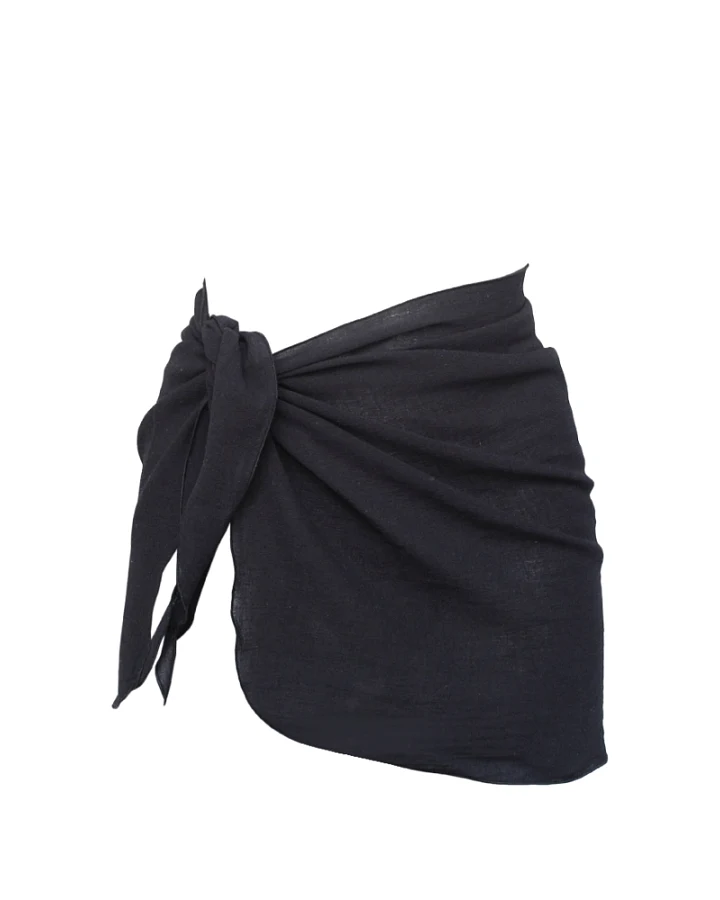 Anekdot Damen vegan Rock Strand Pareo Olbia Schwarz