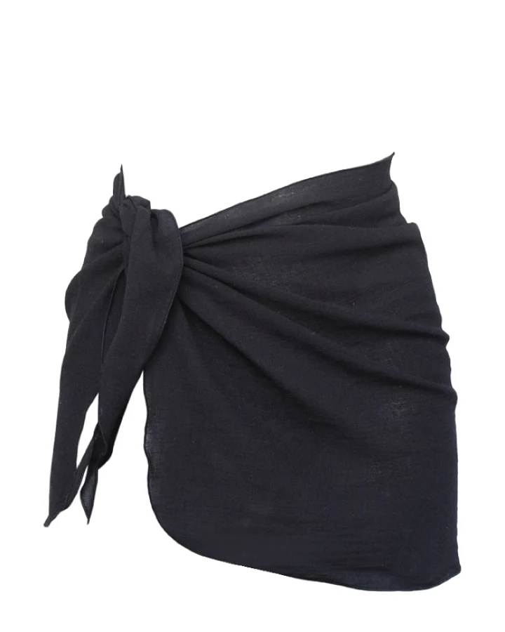 Anekdot Damen vegan Rock Strand Pareo Olbia Schwarz
