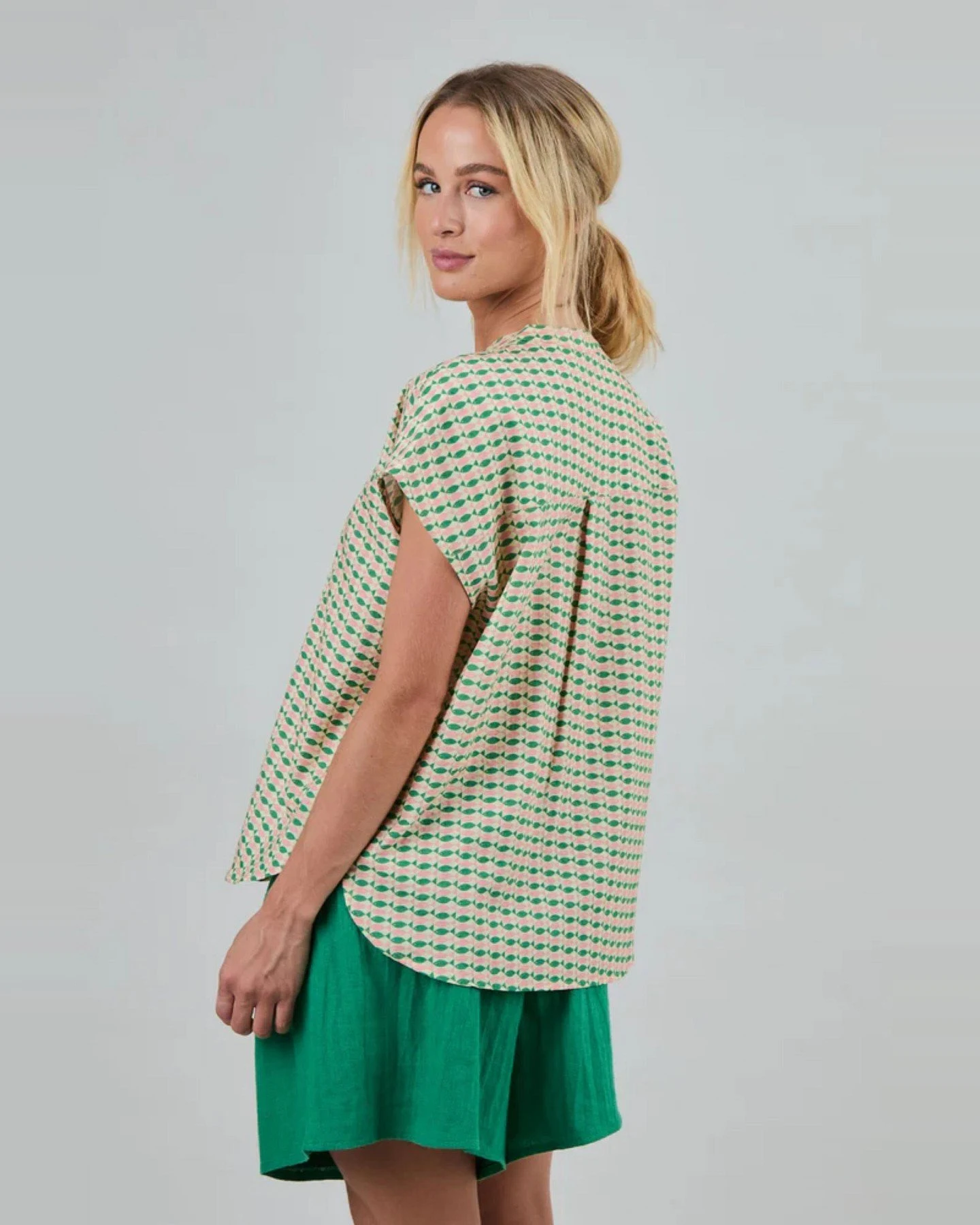 Bluse Sardinas Sleeveless Grün – Ansicht 3