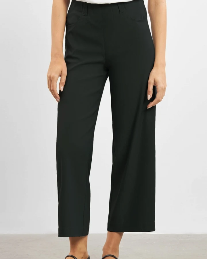 LAURIE Damen vegan Hose Crop Loose Donna Schwarz
