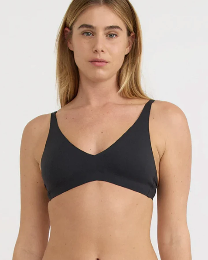 Sophie Stone Damen vegan Bh Core Wireless Plunge Schwarz