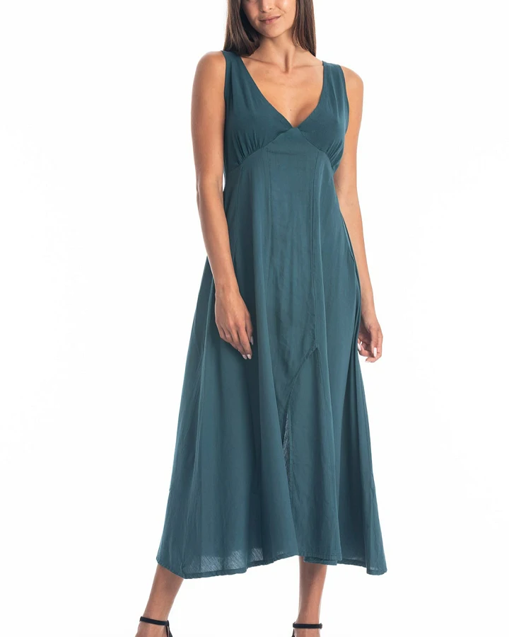 RAVENS VIEW IBIZA Damen vegan Kleid Fay Ocean Blue