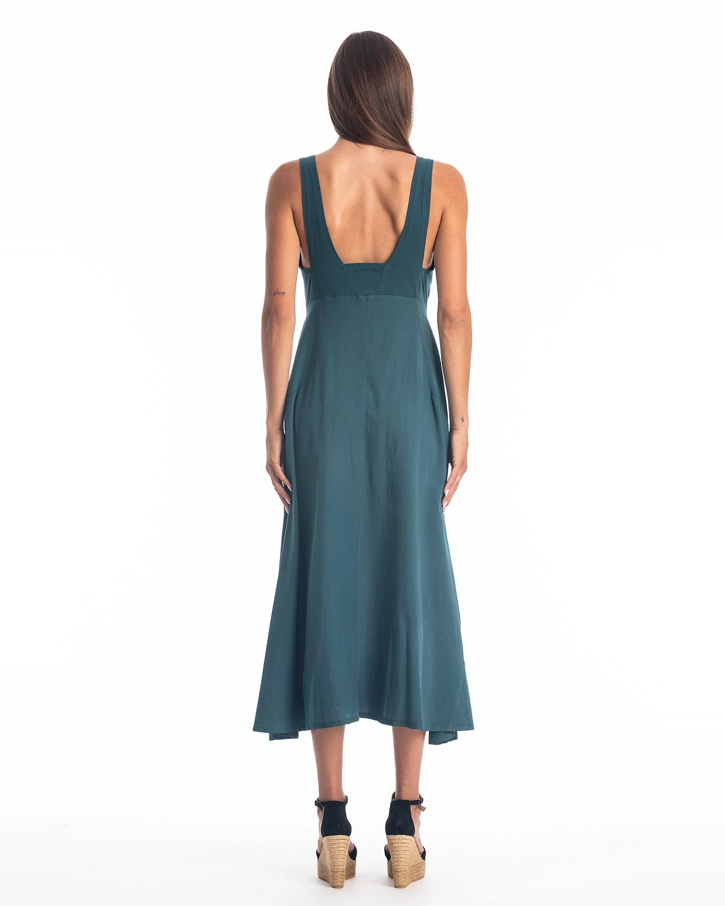 RAVENS VIEW IBIZA Damen vegan Kleid Fay Ocean Blue – Ansicht 2