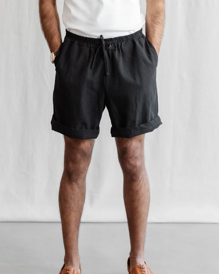 Jyoti Fair Works Herren vegan Shorts Jhanvi Schwarz