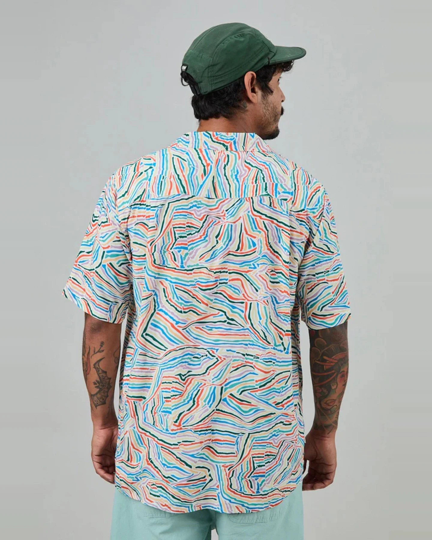 Hemd Messy Stripes Aloha Blau – Ansicht 2