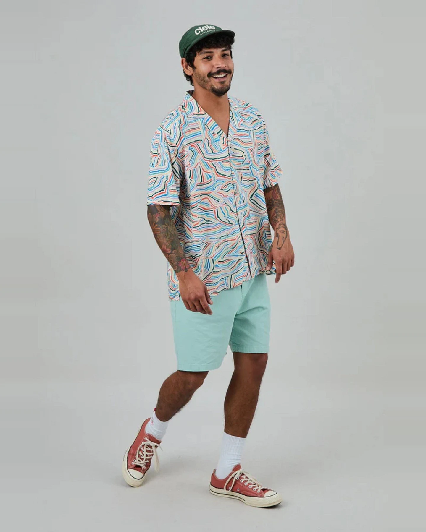 Hemd Messy Stripes Aloha Blau – Ansicht 4