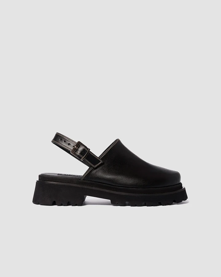 BOHEMA Damen vegan Clogs Urban Schwarz