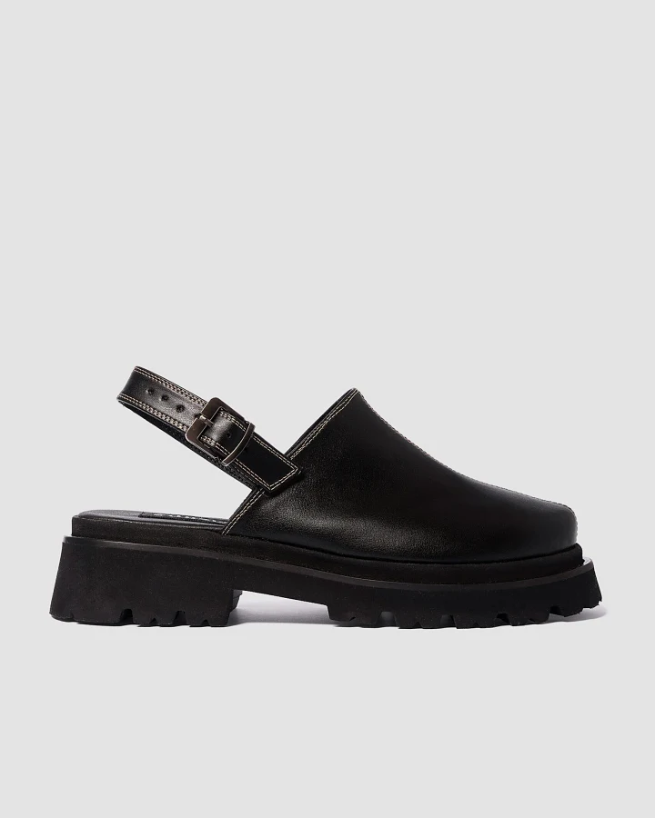 BOHEMA Damen vegan Clogs Urban Schwarz