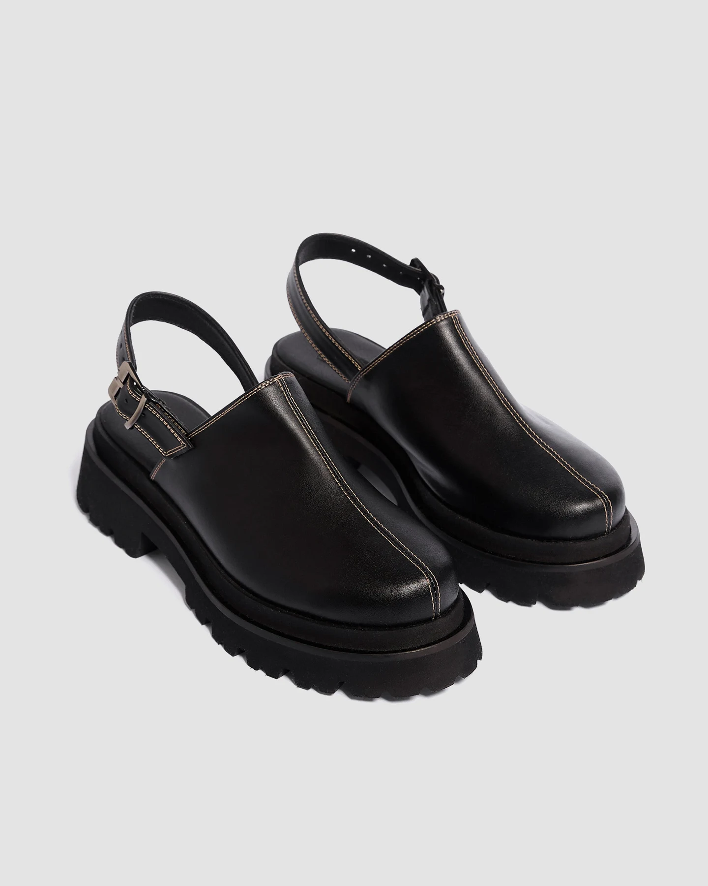 BOHEMA Damen vegan Clogs Urban Schwarz – Ansicht 2