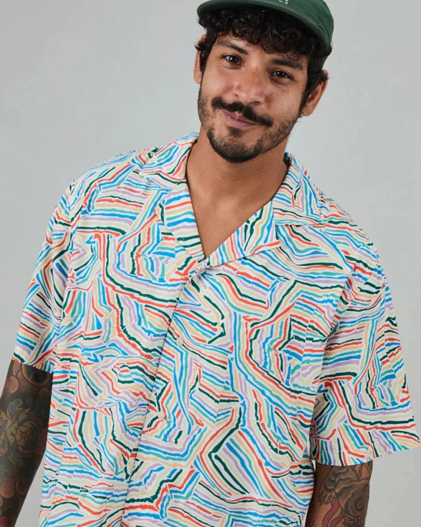Hemd Messy Stripes Aloha Blau – Ansicht 6