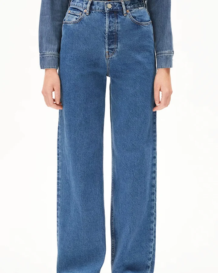 ARMEDANGELS Damen vegan Jeans Enijaa Daydream Blau