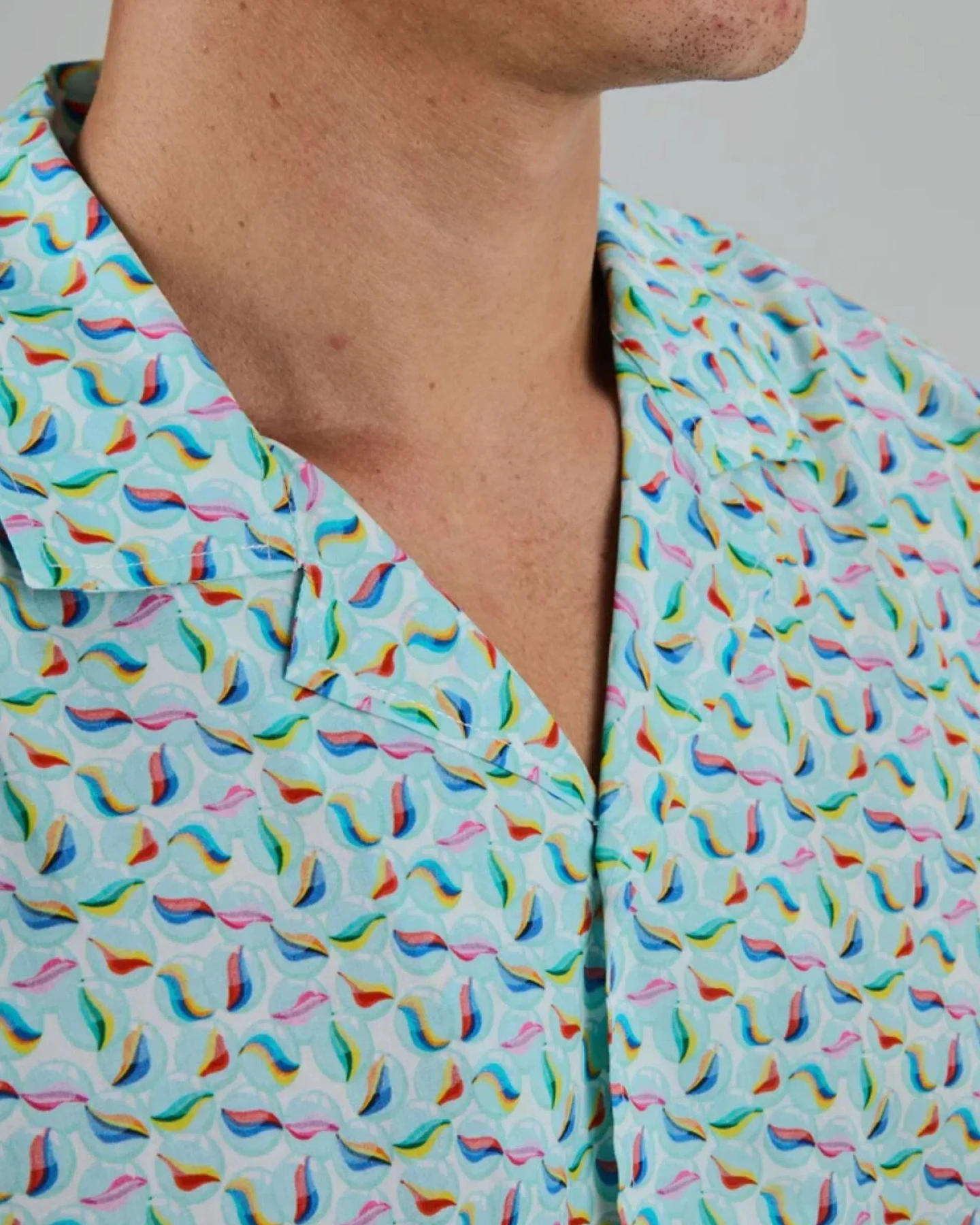 Hemd Marbles Aloha Shirt Blau – Ansicht 4