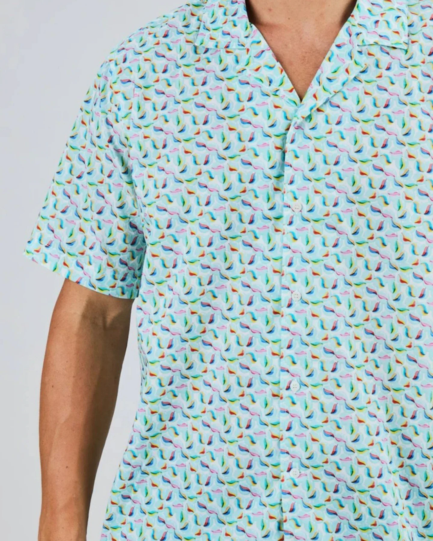 Hemd Marbles Aloha Shirt Blau – Ansicht 2