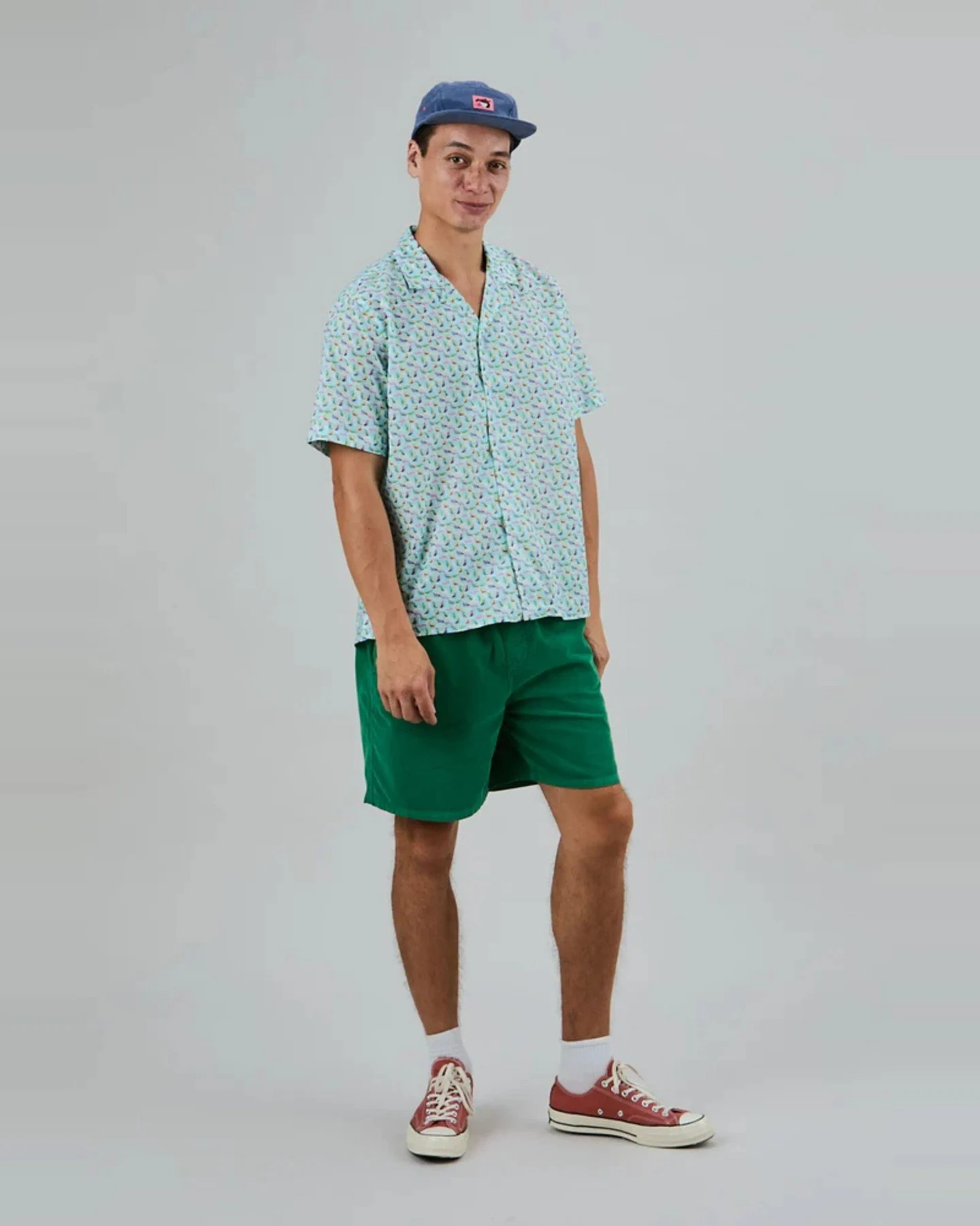 Hemd Marbles Aloha Shirt Blau – Ansicht 3