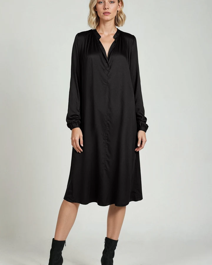 Neu Nomads Damen vegan Kleid Juno Schwarz