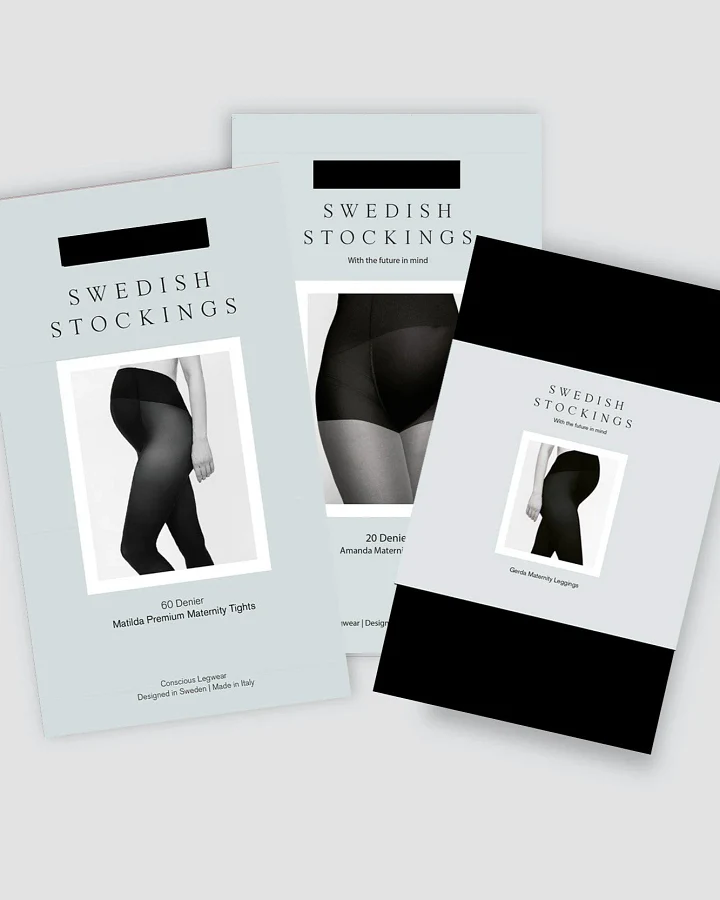 Swedish Stockings Damen vegan Bundle Maternity Leggings/Tights Schwarz