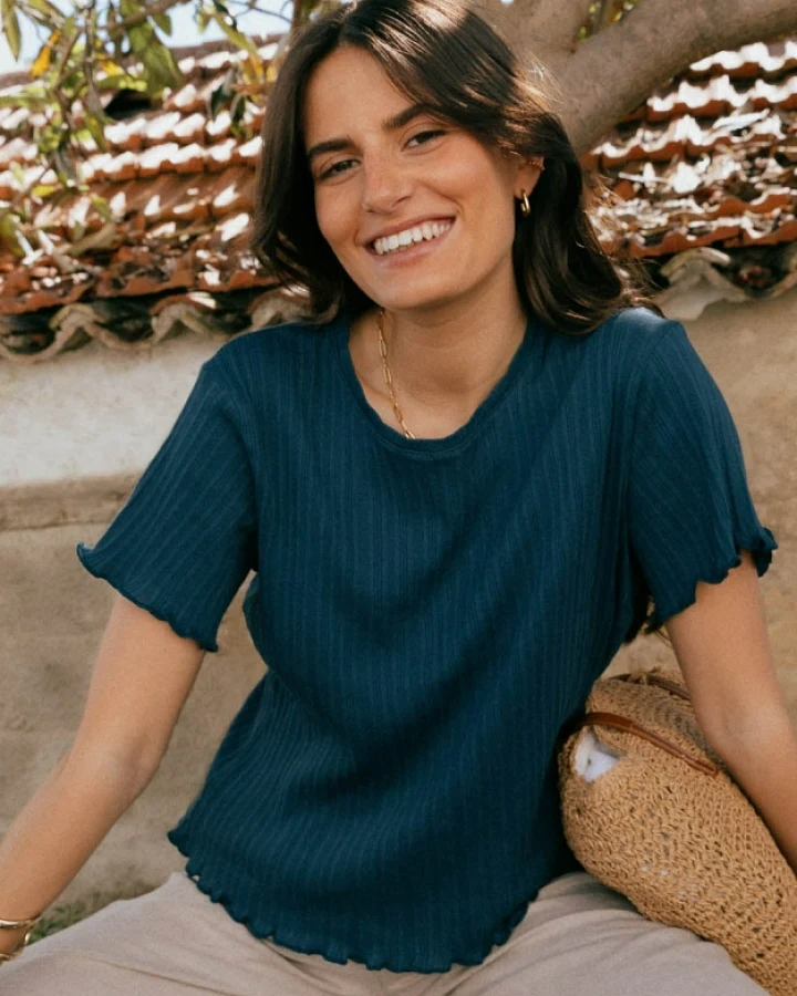 Näz Damen vegan T-Shirt Dawn Marine