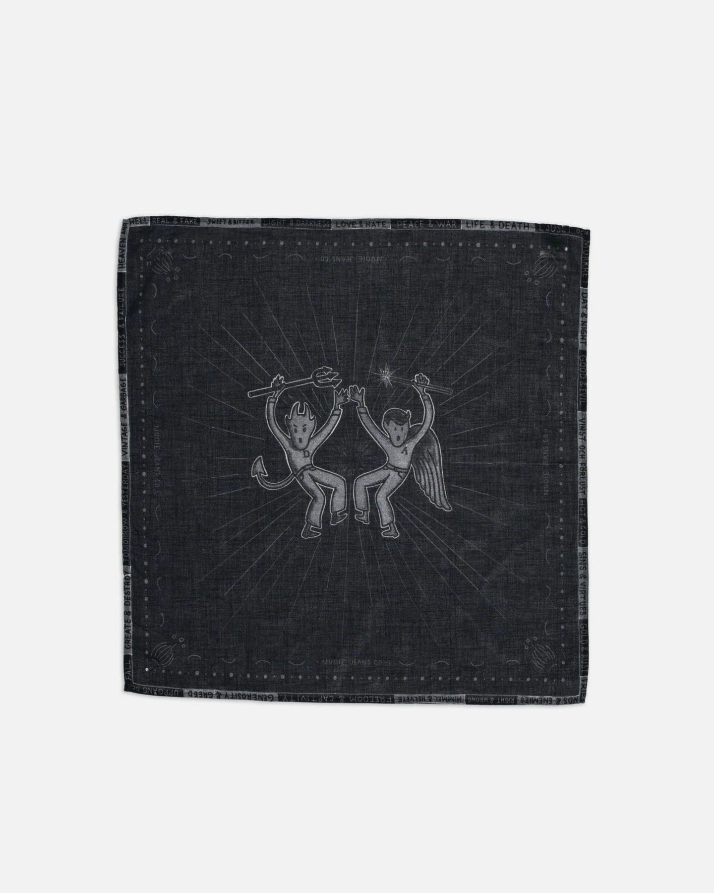 Bandana Ingrid Counterpoints Schwarz – Ansicht 2