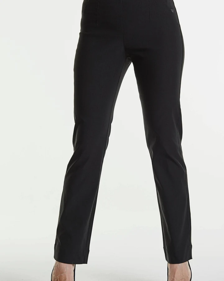 LAURIE Damen vegan Hose Straight Bella Ml Schwarz