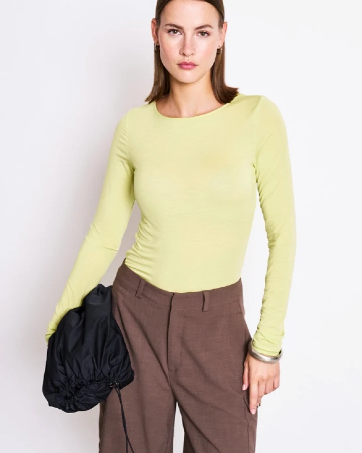 JAN 'N JUNE Damen vegan Longsleeve Civa Granny Smith Grün