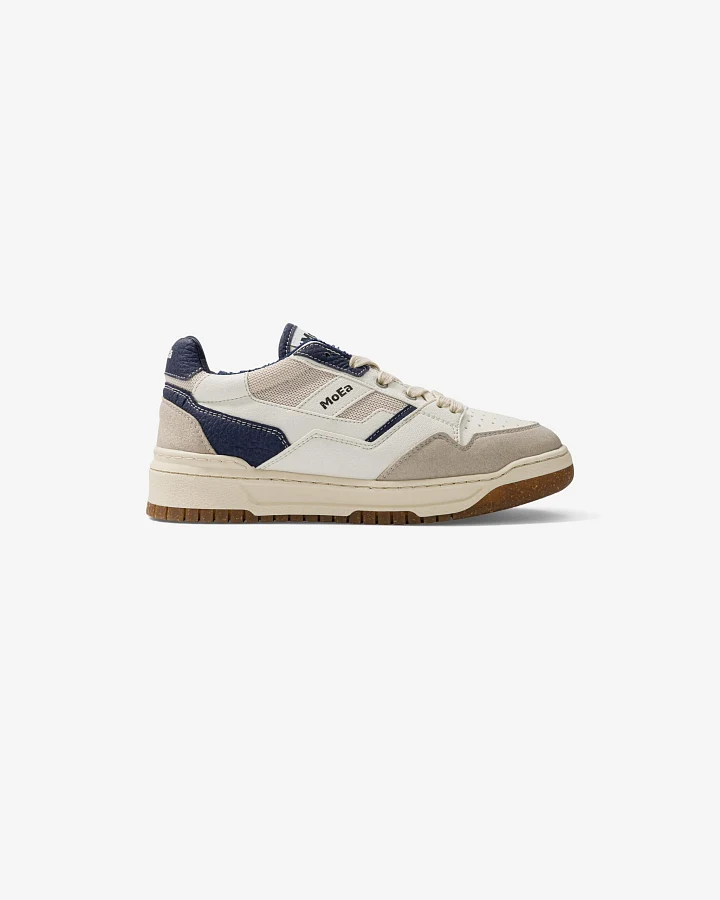 MoEa Herren vegan Sneaker Gen2 Mushroom Weiß & Blau