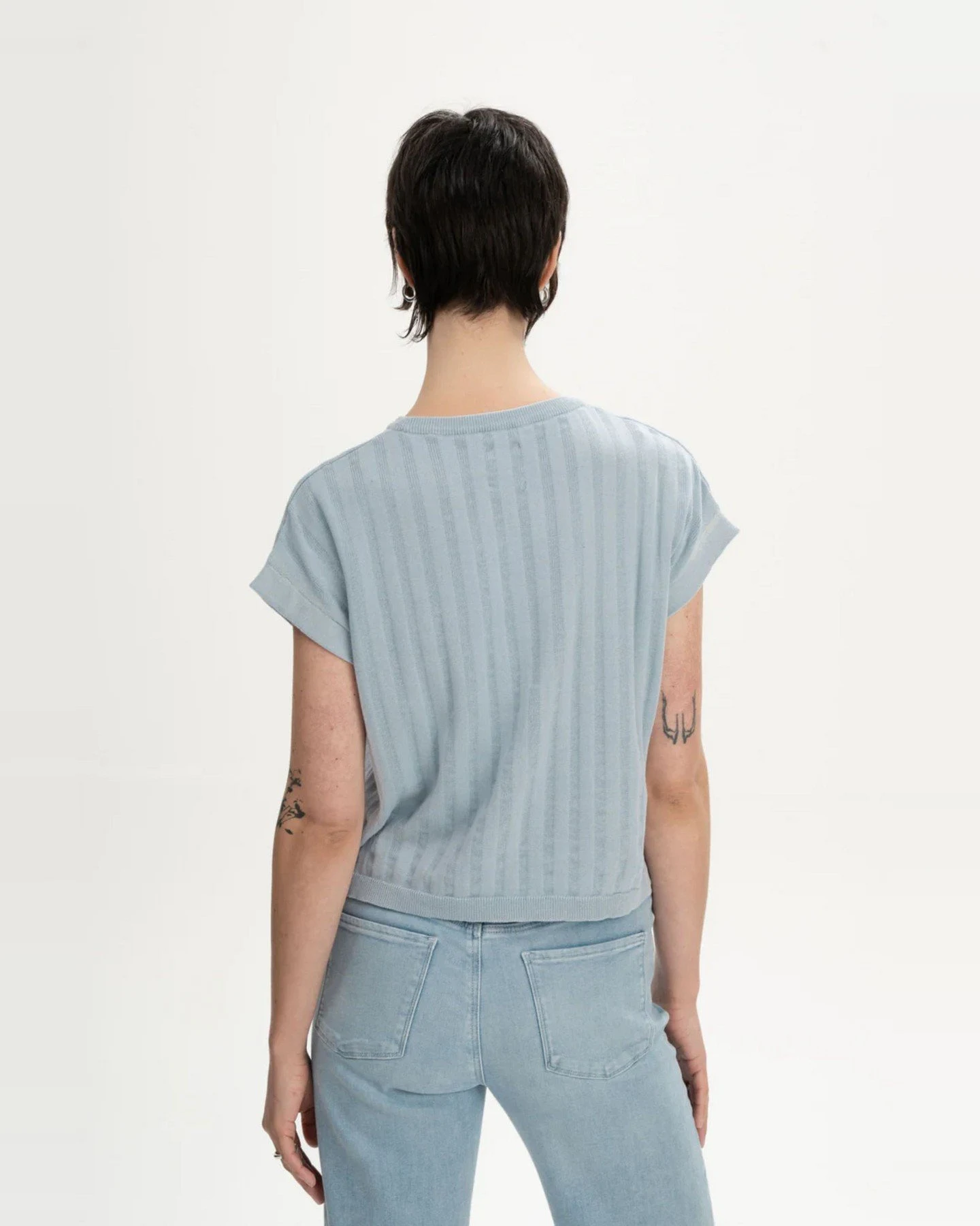 T-Shirt Bhari Struktur Strick – Ansicht 2