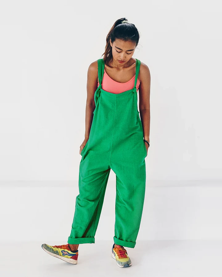 The Driftwood Tales Damen vegan Jumpsuit Grün