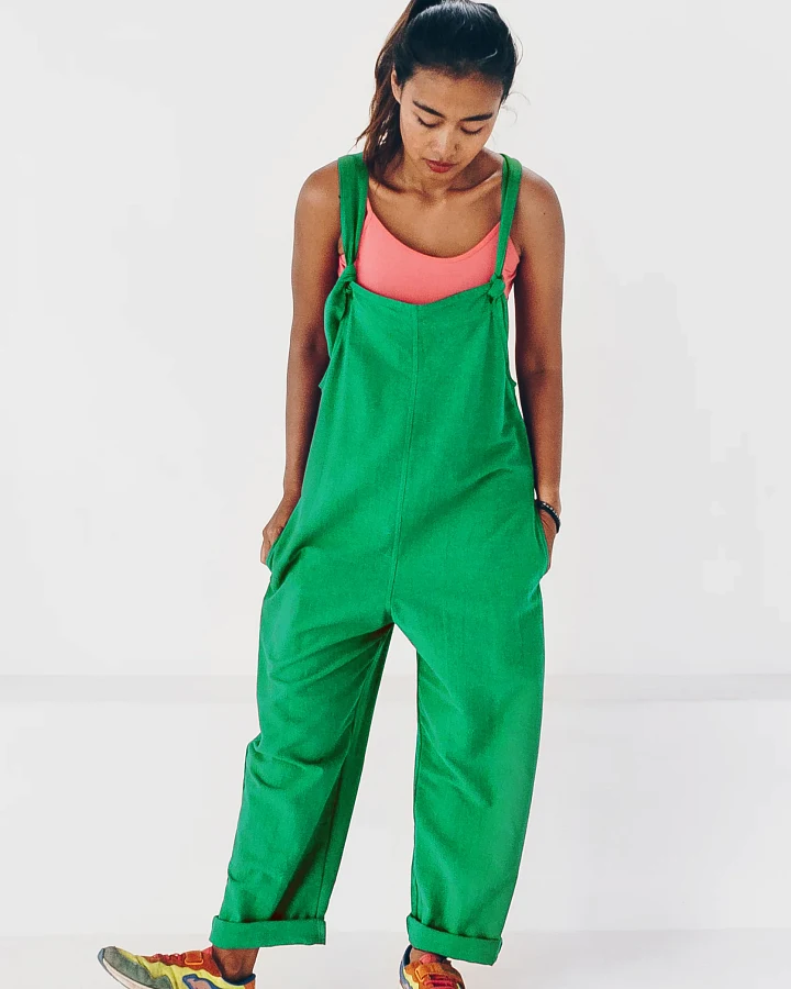The Driftwood Tales Damen vegan Jumpsuit Grün