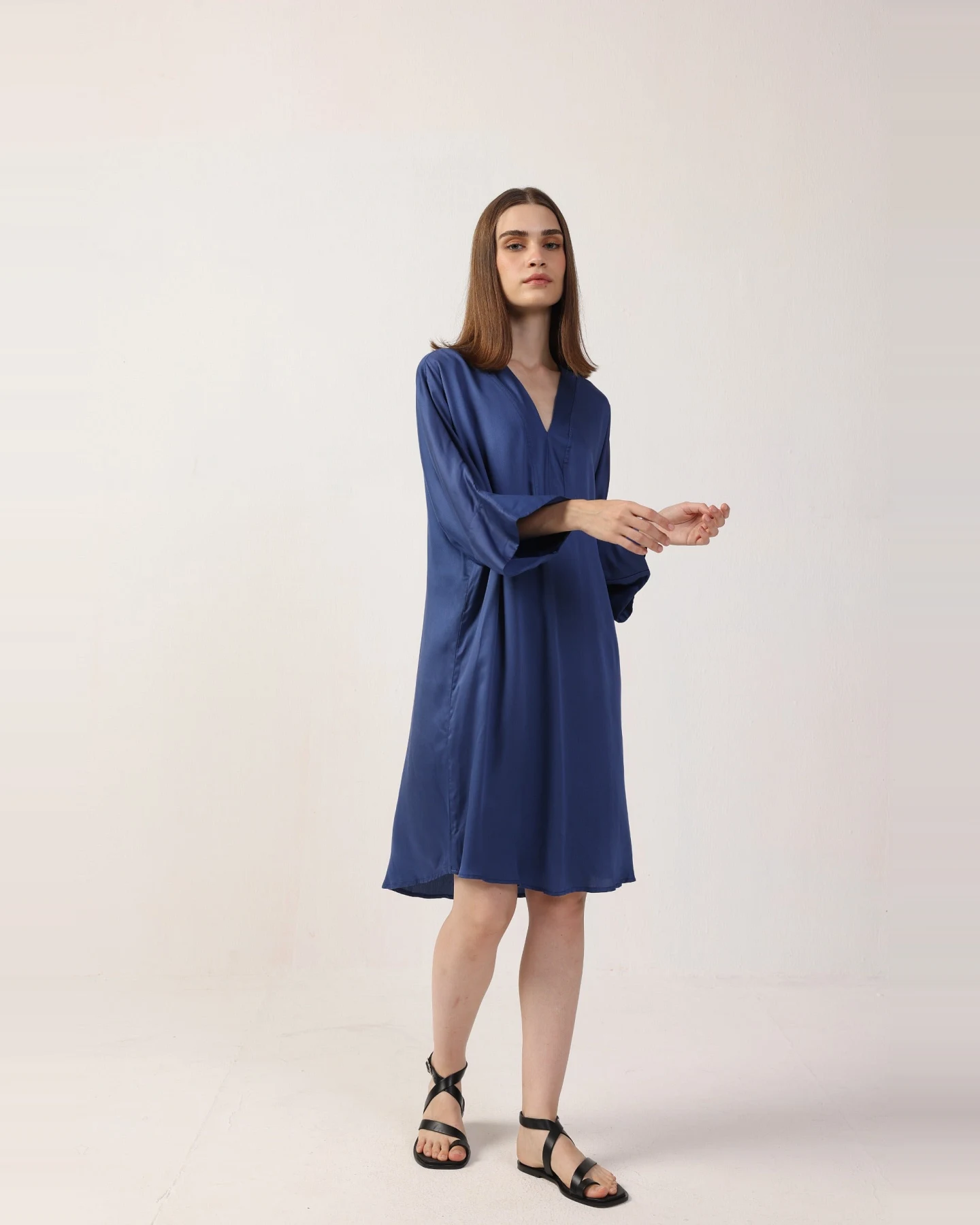 Neu Nomads Damen vegan Kleid Kimono Kleid Bluejay – Ansicht 2