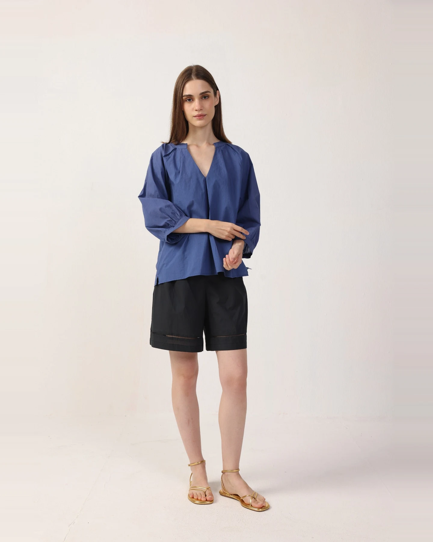 Neu Nomads Damen vegan Bluse Estee Bluejay – Ansicht 2