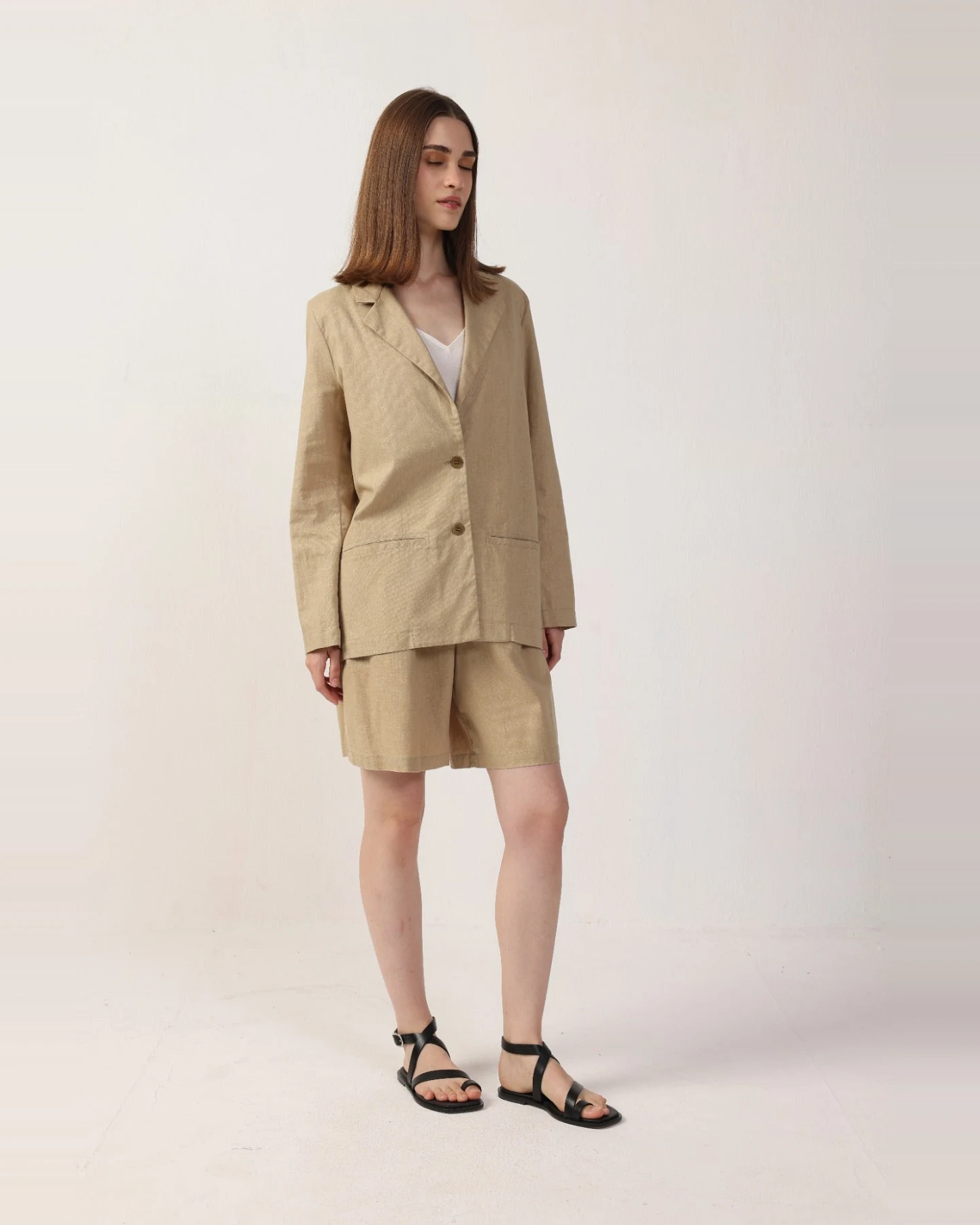 Neu Nomads Damen vegan Blazer Jilline Stone – Ansicht 2