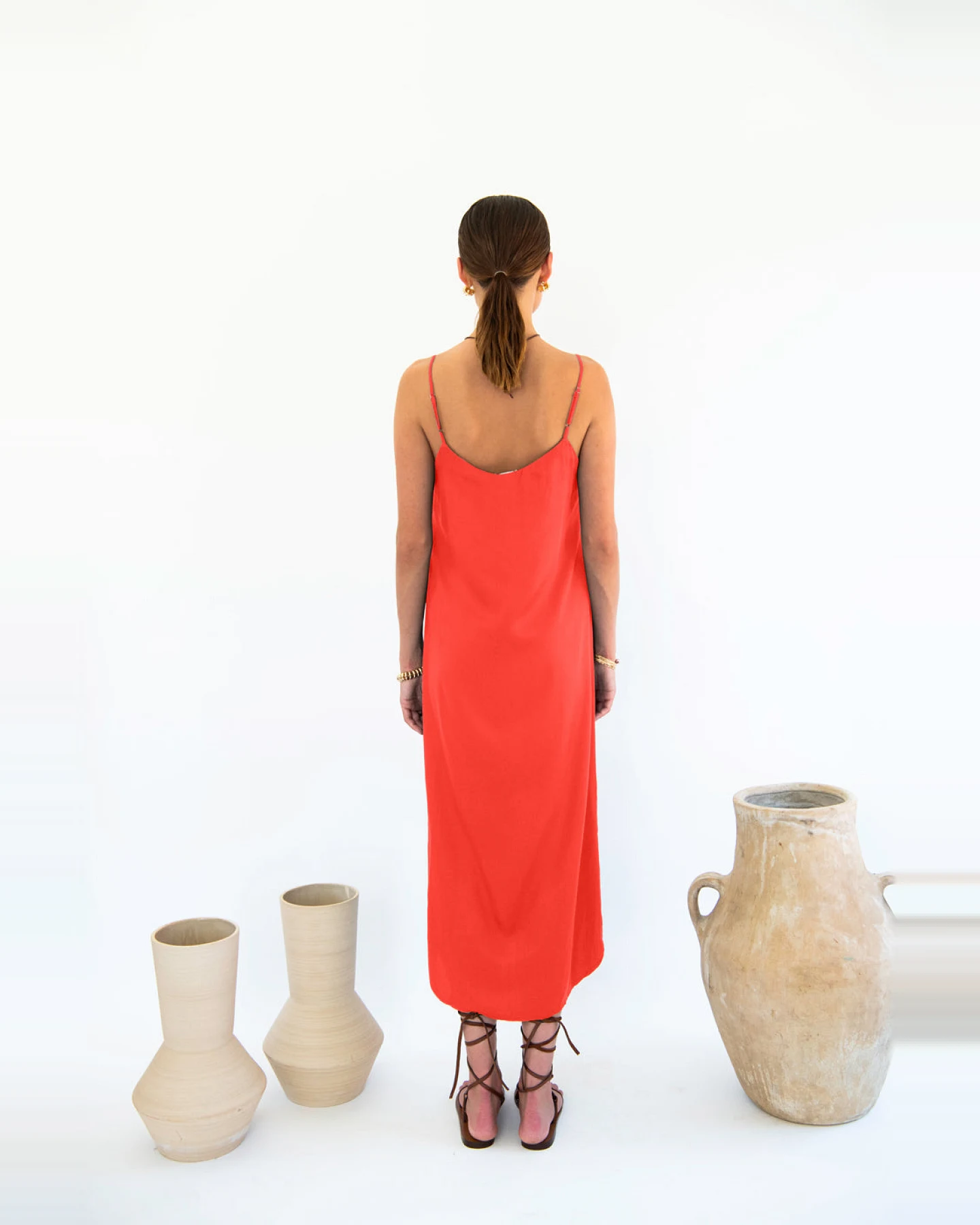 Neu Nomads Damen vegan Kleid Easy Slip Coral – Ansicht 2