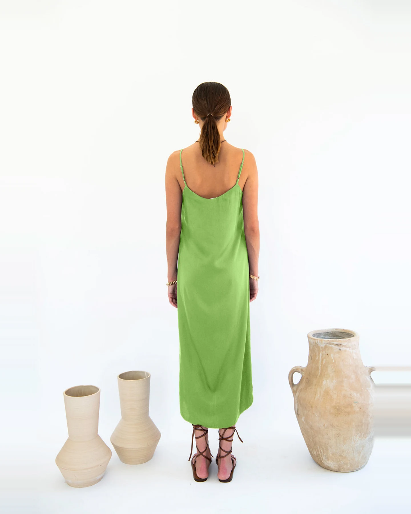 Neu Nomads Damen vegan Kleid Easy Slip Emerald – Ansicht 2