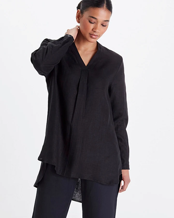 Neu Nomads Damen vegan Tunika Gigi Schwarz