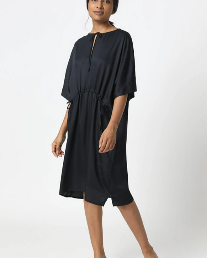 Neu Nomads Damen vegan Kleid Sicily Schwarz