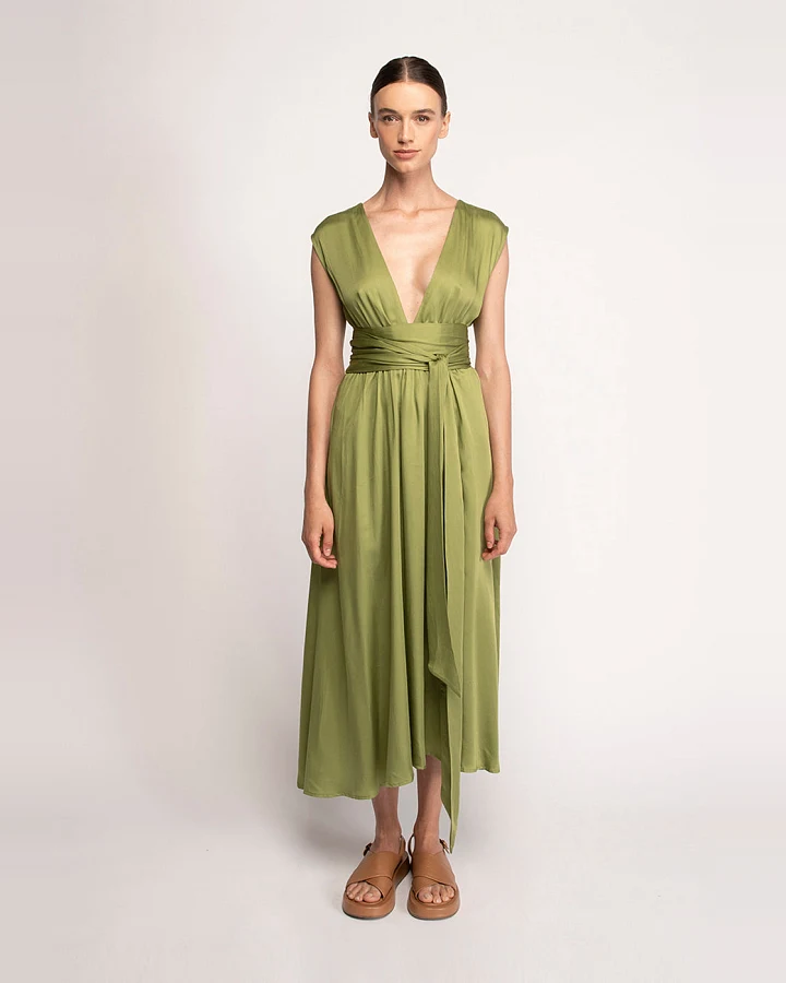 Neu Nomads Damen vegan Kleid Belize Gras