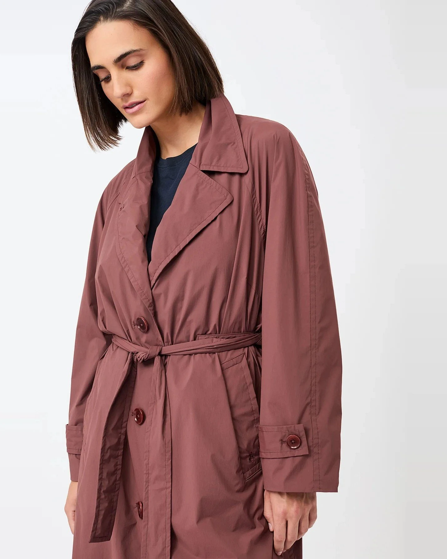 Trenchcoat Brayden Light Rot – Ansicht 4