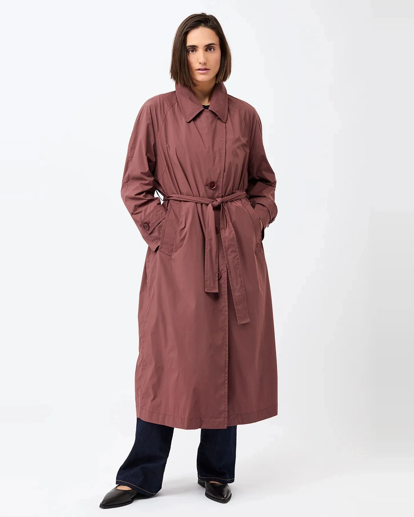 Trenchcoat Brayden Light Rot – Ansicht 2