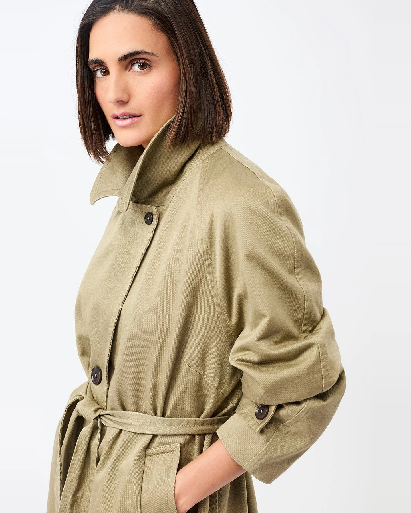 Trenchcoat Brayden Cotton Beige – Ansicht 3