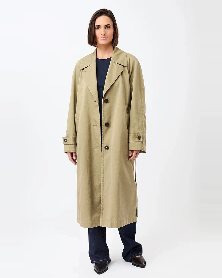 Trenchcoat Brayden Cotton Beige