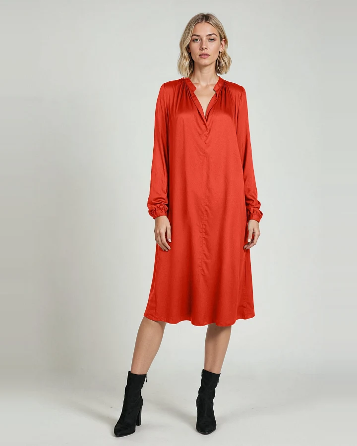 Neu Nomads Damen vegan Kleid Juno Rot