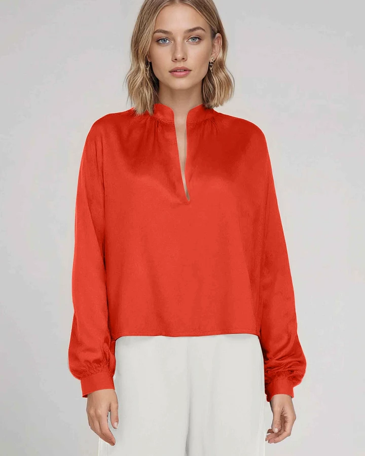 Neu Nomads Damen vegan Bluse Juno Rot